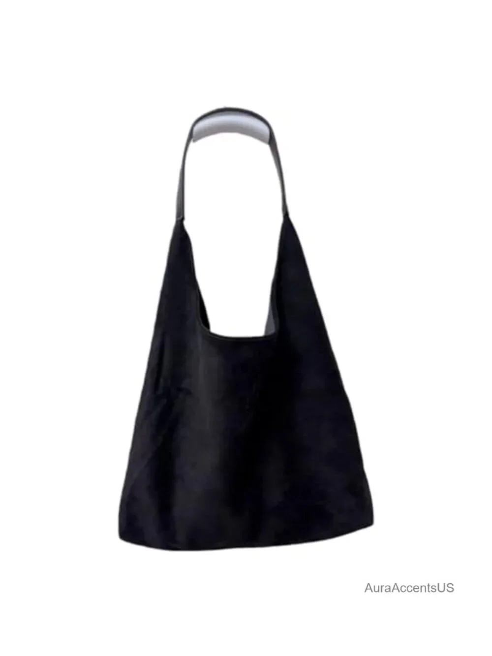 Suede Slouchy Hobo Shoulder Bag Single Strap Minimalist